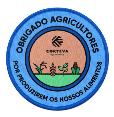 Carimbo Obrigado agricultores por cultivar nossa comida
