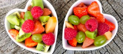 bowls of mixed fruit