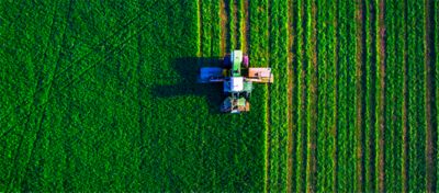 machine sowing field