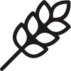 Wheat icon in black