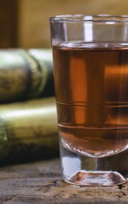 Sugar canes and cachaca