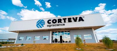 Fachada com letreiro escrito Corteva Agriscience