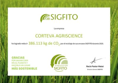 Cerificado Corteva SIGFITO