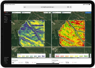 How growers can compare layers in Granular Insights