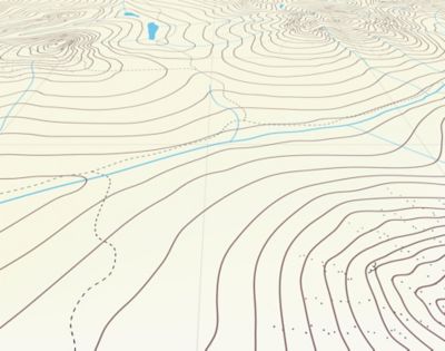 Contour line map