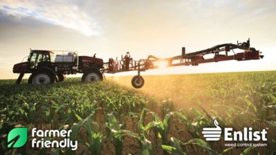 Enlist weed control application in field