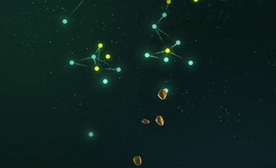 Corn Revolution - seed against DNA background