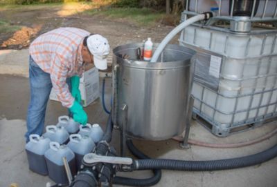 Farmer tank mixing Corteva products