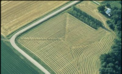 Green field - aerial view - Timeline of crop protection advances