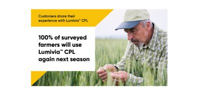 100% of surveyed farmers will use Lumivia CPL again next season