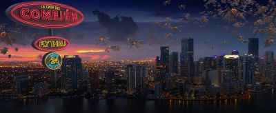 Miami skyline with Termites