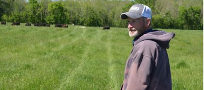 Mississippi producer in a pasture