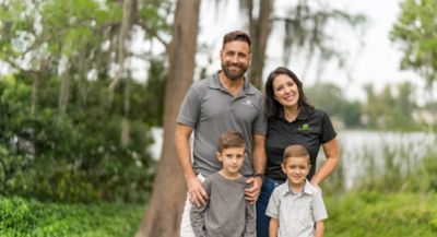 Owner of Greenhouse - Brenton Cloud and family