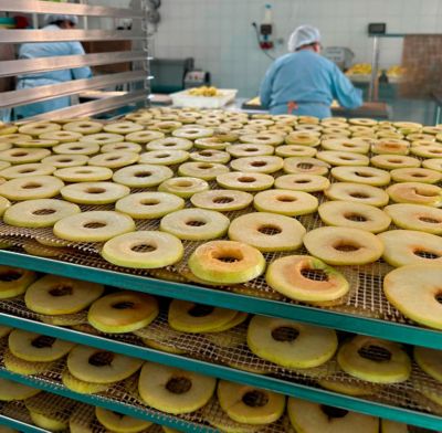 Proceso de deshidratado en Natursnacks