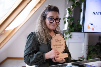 Sandra de Blas y su galardón