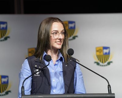 Sophie Haigh speaking at the Growing the Future, Adelaide SA