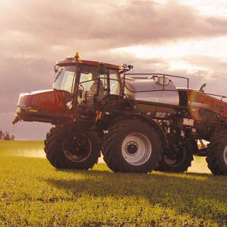 Sprayer in a field