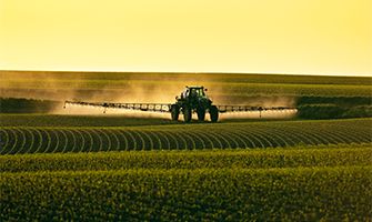 Sprayer in field