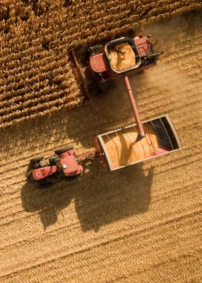 tractor in field