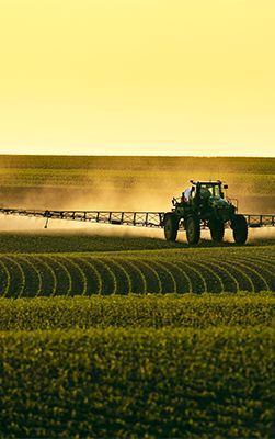 Sprayer in field