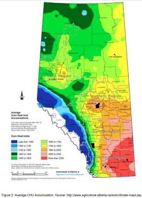 Alberta Corn Heat Map