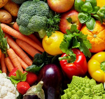 Fruits-and-vegetables variety close up