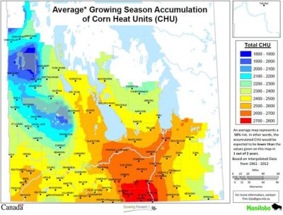 Manitoba Corn Heat Map