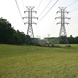 Image of power lines in a right of way