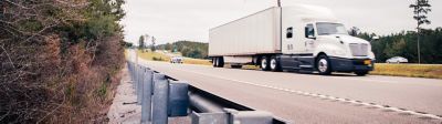 Semitruck on interstate