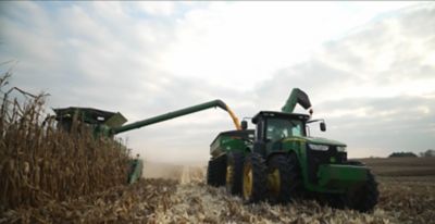 Harvesting Lodged Corn