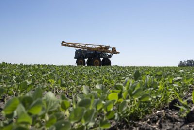 Spraying operation - soybean field