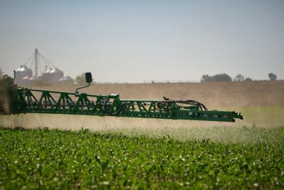 sprayer arm cornfield