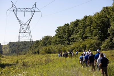 Training tour under Utility ROW