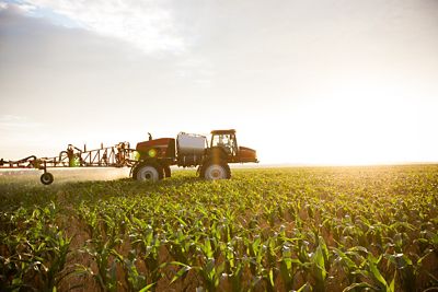 Sprayer in field