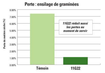 11G22 carte de la perte en silo du maïs grain humide