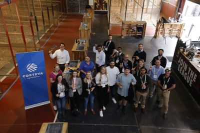 The future leaders of Australian horticulture axe-throwing event at Lumber Punks (West End)