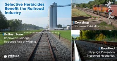 Selective herbicides benefit the railroad industry
