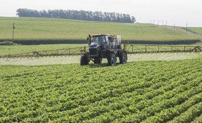 Sprayer in field