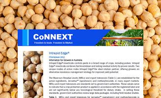 Intrepid Edge Jemvelva active MRL Export information for Chickpeas