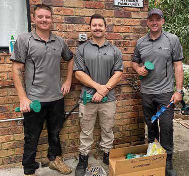 (from left) Jamie Swain, Daniel Piscioneri and Luke Taylor