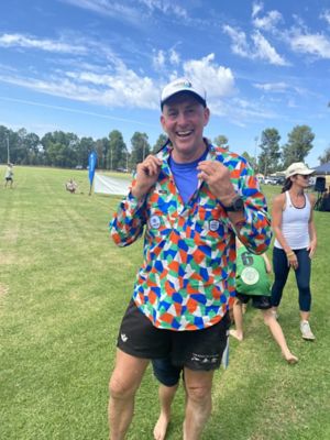 Physical health to support mental health and what better way to do that than in a custom Corteva TradeMutt shirt