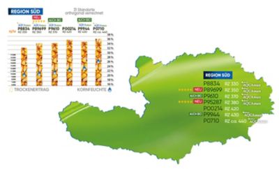 PIONEER Anbauempfehlung Mais Region Süd
