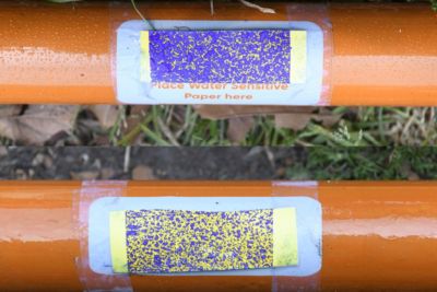 Orchard Spray Coverage Testing
