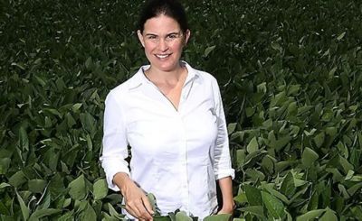 woman standing in field