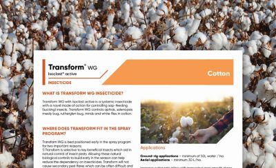 Transform WG Cotton Tech note 