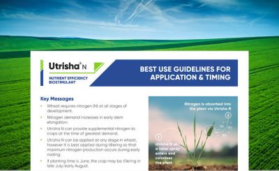 Utrisha N Application and Timing Wheat