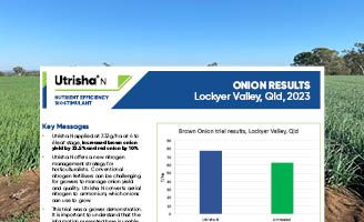 Utrisha N Onion Trial Results