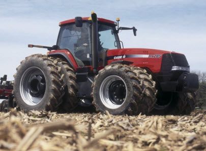Photo showing a  Case IH Magnum MX285 tractor, commonly used 2003-2006, weighing 21,630 lbs.