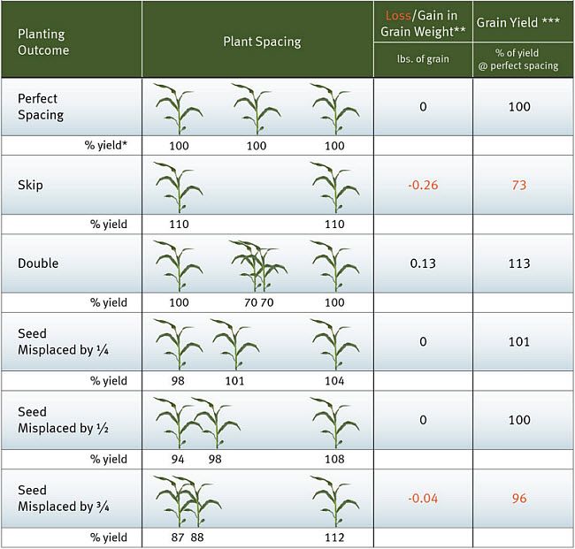 Planting Outcome Effects on Corn Yield Pioneer Seeds