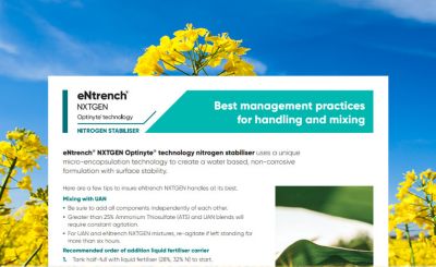 eNtrech NXTGEN Best management practices for handling and mixing 